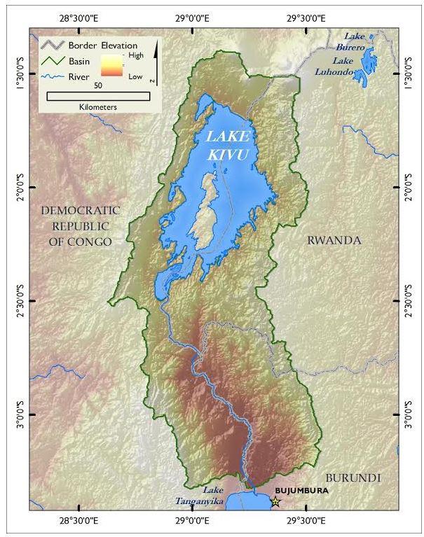Lake Kivu Map